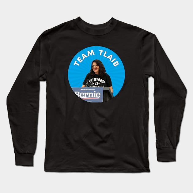 Rashida Tlaib - Democrat Politician Long Sleeve T-Shirt by Football from the Left